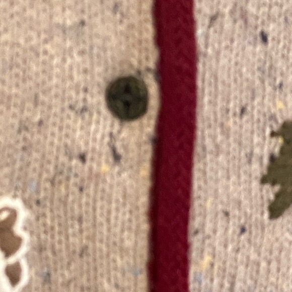 Christopher & Banks Hand Embroidered Bird Cardigan Sweater Large Y2K - Picture 5 of 15